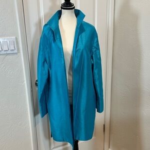 Vibrant Blue Open Front NY Style Jacket.